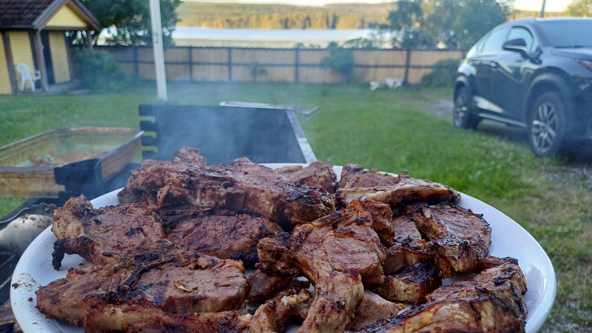 Dinner by the fire