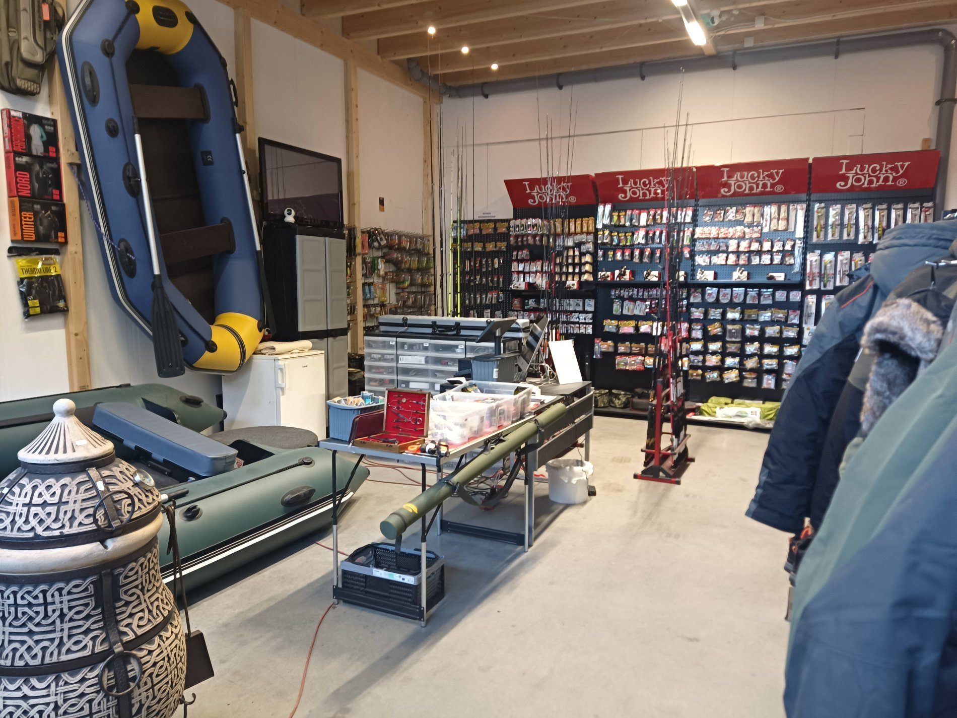 Tackle in shop